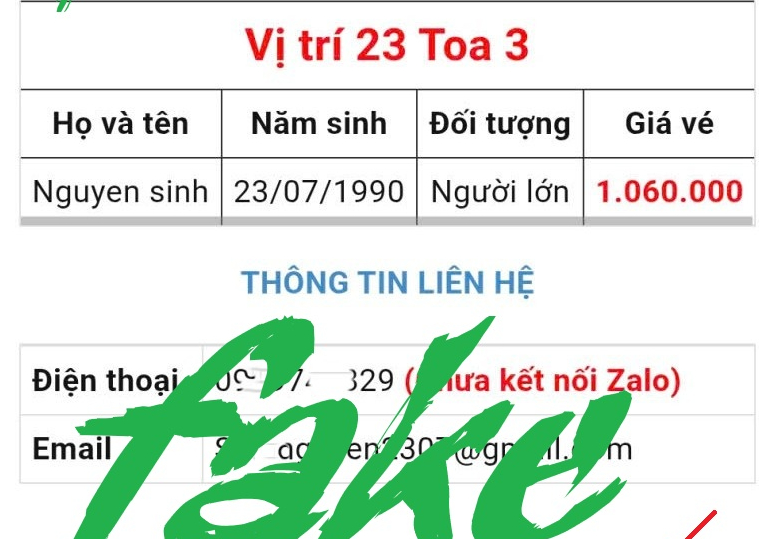 CẢNH BÁO MUA VÉ TÀU HỎA TRANG WEB "FAKE" ‼️