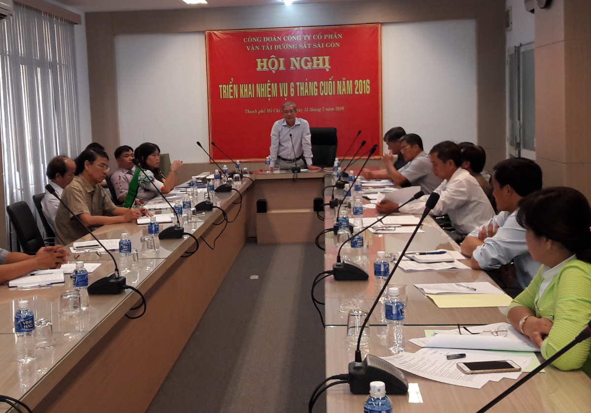 Công đoàn Công ty cổ phần Vận tải đường sắt Sài Gòn tổ chức hội nghị triển khai nhiệm vụ 6 tháng cuối năm 2016